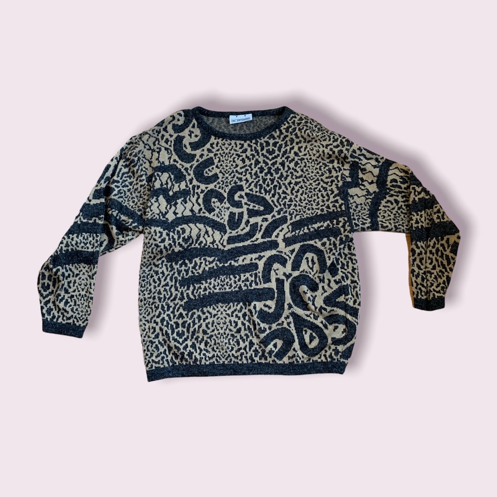 Vintage 19th Avenue Animal Print Sweater